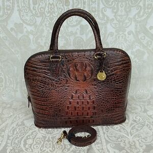 Vintage Brahmin Leather Satchel Bag